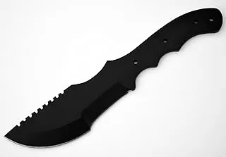 1095 cuchillo de acero de alto carbono en blanco, recubrimiento de polvo negro, para cuchillos (recubrimiento de polvo negro 1095, hoja de 5.875 pulgadas)