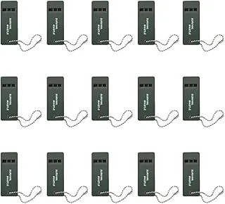 15 silbatos de emergencia, silbato de seguridad para exteriores, camping, senderismo, canotaje, caza, pesca, mochilero, kayak, rescate para niños, señalización fuerte de supervivencia