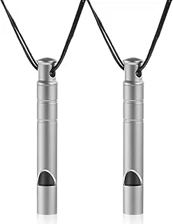 2 silbatos de emergencia, silbatos de seguridad de 120 dB para senderismo, campamento y emergencias