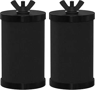 2387 Pro Filtro de agua de repuesto, filtros de repuesto para purificador de agua de elementos de purificación negros compatibles con el sistema de filtro de agua Alexapure Pro Gravity, capacidad de rendimiento de 5,000 galones, 2 paquetes