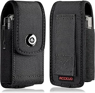 ACCKUO Funda multiherramienta compatible con Leatherman, organizador de cinturón EDC, funda para herramientas, negra