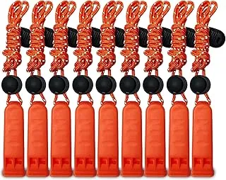 Amzonly Silbato de emergencia, silbato de seguridad de 120 dB, para supervivencia, ruidoso, para camping, senderismo, caza, barco, pesca, chaleco salvavidas, chaleco salvavidas para niños, paquete de