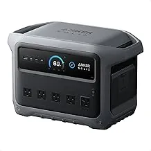 Anker SOLIX C1000 Gen 2 Estación de energía portátil, generador solar de 2,000 W (pico 3,000 W), carga completa en 49 minutos, batería LiFePO4 de 1,024 Wh para respaldo del hogar, cortes de energía y campamento (panel solar opcional)