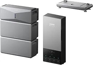 Anker SOLIX E10, Power Dock y batería adicional, 12kWh expandible a 90kWh, salida Turbo de 10kW, respaldo automático de 200 A para todo el hogar, reduce facturas, NEMA 4 y 3R, hasta 12 meses 0% APR