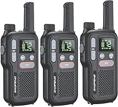 BAOFENG GT-18 Walkie Talkies para niños y adultos, radio bidireccional recargable de largo alcance sin licencia FRS, batería de 1500mAh, 22 canales con NOAA, escaneo para acampar, senderismo en
