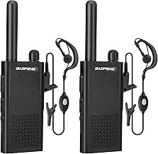 Baofeng T26 Walkie Talkies de Largo Alcance, Batería Recargable de Iones de Litio, 16 Canales FRS, Radios Bidireccionales con Auriculares para Adultos, Walky Talky Portátil Mini Compacto con Carga