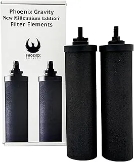 Berkey - Elementos filtrantes Phoenix Gravity New Millennium Edition (juego de 2) - Reemplazo respaldado por NMCL en lugar de Black Berkey Elements BB9-2