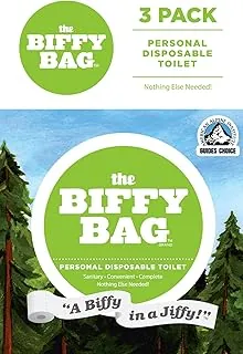 Biffy Bolsa - Baño desechable tamaño de bolsillo, clásico