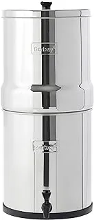 Big Berkey Sistema de Filtro de Agua de Acero Inoxidable Alimentado por Gravedad para Encimera de 2.25 Galones con 2 Auténticos Filtros Black Berkey Elements BB9-2