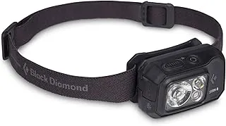 BLACK DIAMOND Storm 500-R - Linterna frontal recargable | Brillo de 500 lúmenes | Carga micro USB | Impermeable y compacto | Camping, Senderismo, Correr | Negro