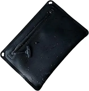 Bolsa táctica EDC impermeable IPX8 – Compatible con teléfono grande + pasaporte + cartera, bolsa seca resistente de estilo militar con trabilla para cinturón y ojales de fijación, Negro-6