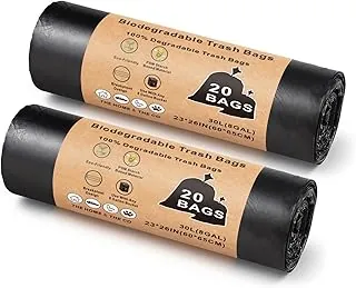 Bolsas de repuesto portátiles para inodoro, bolsas de basura compostables supergruesas de 8 galones de 1.5 mil, bolsas de inodoro de campamento de 30 litros para viajes al aire libre, barco