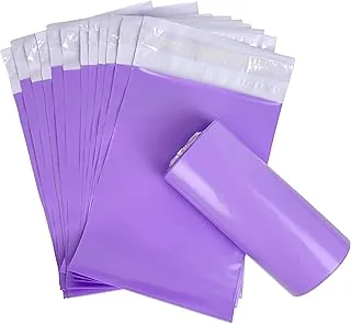 Bolsas de servilletas sanitarias de desecho, 100 unidades, bolsa de basura de plástico desechable púrpura con autosellado para prueba de olores, eliminación de higiene femenina o residuos de mascotas, 10 x 6 pulgadas