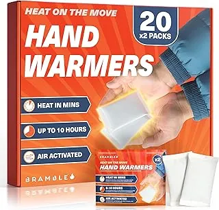 Bramble - Hand Warmers Disposable – Air-Activated Pocket Warmers for Hiking, Skiing, Camping, and Outdoor Activities – Provides Up to 10 Hours of Heat
