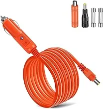 Cable de carga de automóvil 14AWG para Jackery Explorer 3000/2000/1500/1000/500 y más | Adaptador de encendedor de cigarrillos a CC | Cable duradero de 2 M | Compatible con estaciones eléctricas