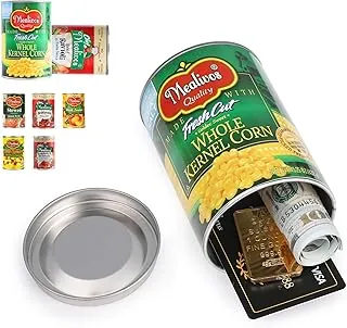 Caja fuerte para desvío de latas falsas, perfecta para ocultar llaves de almacenamiento, efectivo, joyas, tarjetas, monedas. Mantén tus objetos de valor seguros (metal amarillo)