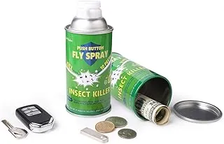 Caja fuerte para latas de aerosol falsas, caja fuerte secreta de metal (verde oscuro)