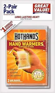 Calentadores de manos HeatMax HotHands, 12 unidades (paquete de 6 con 2 calentadores por paquete) hasta 8 horas de calor