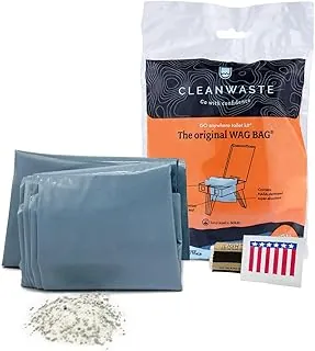 Cleanwaste WAG - Bolsas de inodoro portátiles, paquete de 100
