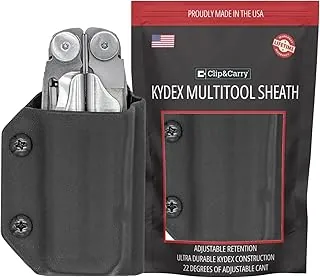 Clip & Carry Kydex - Funda multiherramienta para cuero Wave & Wave + Plus, fabricada en Estados Unidos, funda para múltiples herramientas, funda para cinturón, funda de bolsillo, multiherramienta no