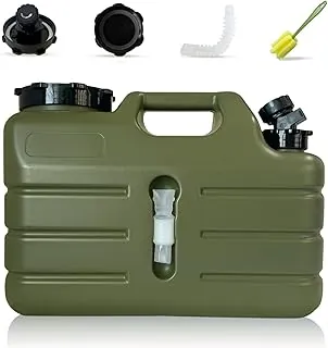 Contenedor de agua de 3 galones con grifo, jarra de agua portátil para camping, tanque de almacenamiento de agua sin BPA para campamento, vehículo, automóvil, senderismo al aire libre, picnic, emergencia