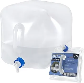 Contenedor de agua plegable con espiga, jarra de almacenamiento sin BPA para acampar al aire libre, senderismo y kit de supervivencia de emergencia, plegable portátil