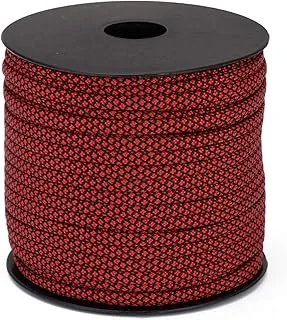 Cordón de paracaídas de cuerda de paracaídas de 7 hebras de 550 libras Mil Spec Tipo III – 0.157 in, 165 pies, carrete de cuerda de paracaídas trenzada, accesorios
