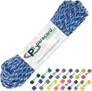Cuerda Paracord Planet de 100 pies, 550 libras para paracaídas tipo III, 7 hilos, los 40 colores más populares