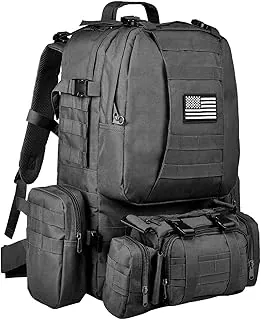 CVLIFE Mochila táctica militar de asalto mochila Molle desmontable