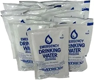 Datrex Paquete de agua de emergencia - Suministro de 3 días/72 horas (12 paquetes)