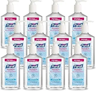 Desinfectante instantáneo avanzado para las manos PURELL, botella, Transparente, 12