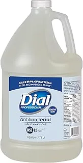 Dial Jabón de manos líquido antibacteriano profesional para piel sensible, repuesto de 1 galón, 128 onzas líquidas