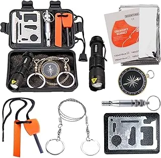 EMDMAK Kit de supervivencia. Equipo de emergencia exterior para camping senderismo, viajes o aventuras