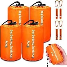 Emergency Sleeping Bag Survival Bag, Cymuber Portable Waterproof Thermal Bivy Sacks Tac Bivvy Bags,Camping Mylar Sleeping Bag Survival Gear Emergency Blankets Survival Shelter