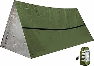 Emergency Survival Tent. Survival Tent with Whistle,Emergency Shelter,Lightweight Life Tent Perfect for Camping, Hiking, and Backpacking.