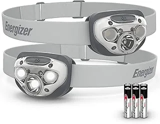 Energizer Linterna frontal LED PRO (paquete de 2), faros resistentes al agua IPX4, luz de cabeza de alto rendimiento para exteriores, camping, correr, tormenta, luz LED de supervivencia para