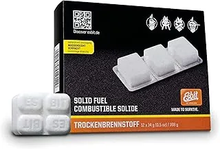 Esbit Tabletas de combustible sólidas sin humo de 0.49 oz de 1300 grados para mochileros, campamentos y preparación de emergencia