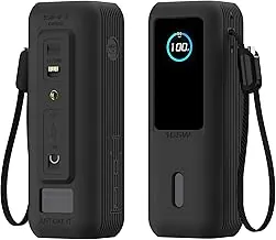 Estuche de silicona para batería externa Anker Laptop (25,000mAh 165W) con orificio para tuerca de 1/4", almacenamiento para tarjeta SD/SIM, protección de pantalla y a prueba de polvo, cubierta | 25,000 mAh, 165 W, A prueba de polvo