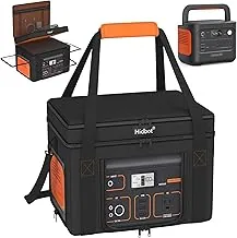 Estuche de transporte de viaje para Jackery Explorer 1000 V2, bolsa de almacenamiento portátil para Jackery Explorer 1000 con parte inferior impermeable, ventilación lateral de doble capa para