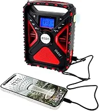 Eton Quest - Radio meteorológica NOAA con manivela, radio de emergencia de todas las bandas, radio tormenta de onda corta AM/FM, Bluetooth, luz ambiental, cargador de teléfono, RDS, solar, linterna, camping, senderismo