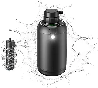 Filtro de agua eléctrico portátil para camping, senderismo, mochileros, viajes y preparación de emergencias - Purificador de agua para equipos de supervivencia al aire libre - Sistema de filtración de