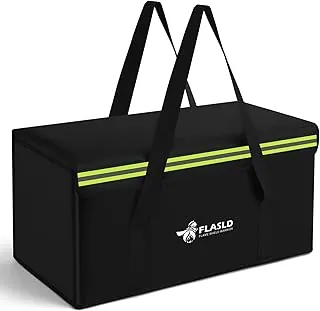 FLASLD Bolsas grandes ignífugas para documentos, 24x12x12" Bolsa de almacenamiento impermeable y a prueba de fuego, caja de seguridad con carpeta ignífuga para efectivo, objetos de valor y pasaporte