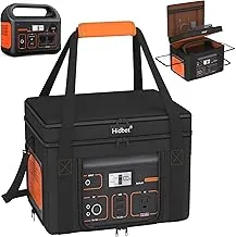 Funda de transporte para Jackery Explorer 300, bolsa de almacenamiento portátil para estación de energía Jackery Explorer 300 con fondo impermeable, ventilación lateral de doble capa para accesorios