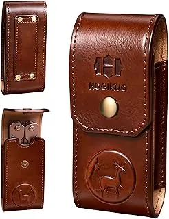 Funda multiherramienta de cuero, funda multiherramienta para Leatherman, Gerber, SOG y herramientas plegables similares (café, para herramientas de 4 a 4.5 pulgadas)