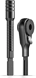 GALVANOX Juego de extensor de puntas planas y destornillador de trinquete, diseñado para multiherramientas Leatherman (modelos de destornilladores de punta plana), juego de 2 piezas, color negro