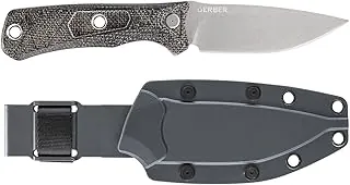Gerber Gear Convoy - Cuchilla fija + funda, Micarta [1066481], gris
