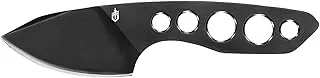Gerber Gear DIBS Cuchillo de bolsillo y funda - Hoja fija de 2.5 pulgadas - Equipo y equipo EDC - Negro mate