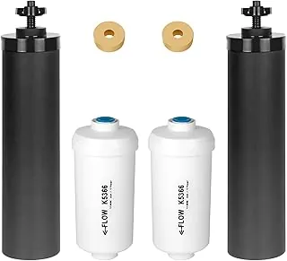 Gravity Water Filters Replacement for Berkey®, BB9-2® Black Carbon Filter and PF-2® Fluoride Filters Compatible with Berkey® Water Filter