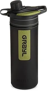 GRAYL GeoPress - Botella purificadora de agua de 24 onzas, filtro para senderismo, campamento, supervivencia, viajes (camuflaje negro)