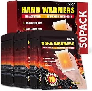 Hand Warmers Disposable - Up to 10 Hours of Heat - 50/100/200 Pack Super Long Lasting Air Activated Warmers, All Natural, Portable for Body, Hands & Toes - Odorless Hot Warmer Heater for Sport